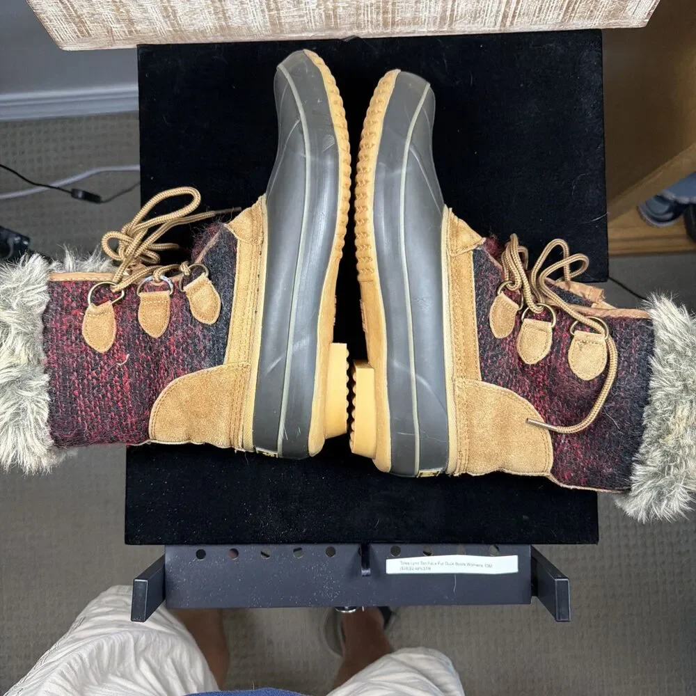 Totes Lynn Faux Fur Duck Boots Women’s 10M